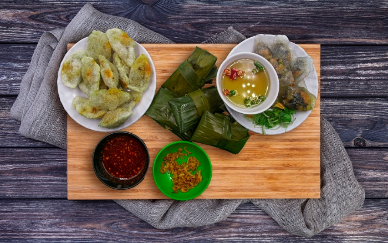 Bánh lọc lá và bánh lọc trần